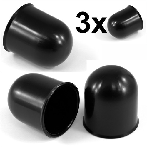 50mm black tow - black, cap