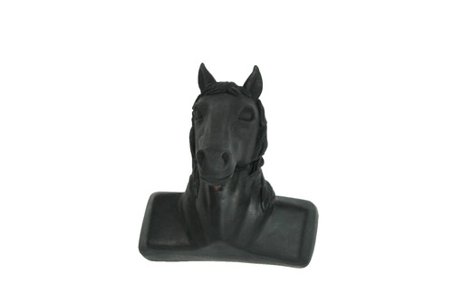 Black horse head tow ball - horse,