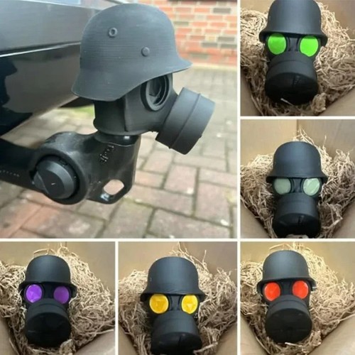 Gas mask helmet - gas, hitch