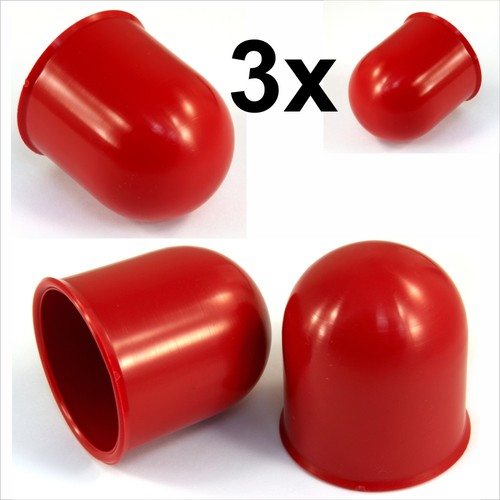 50mm red tow ball bar - 3x,